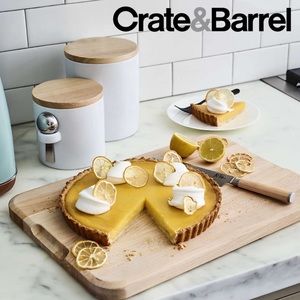 Crate & Barrel Aspen White Canister